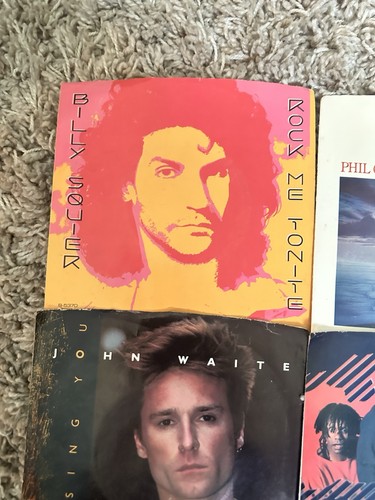 Lot Of 6 45rpm 7" Vinyl Picture Sleeves 80’s Hits. Billy Squier John Waite Twins - Picture 5 of 6