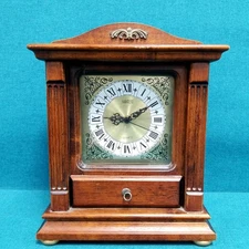 VTG SIECLE Quartz Desk Clock w/ Drawer - Tested & Works! 