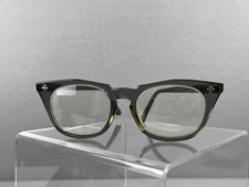Vintage Bausch  Lomb B L Z87 50-20 Grey Horn Rim Eyeglasses Frames 5 1/2 USA