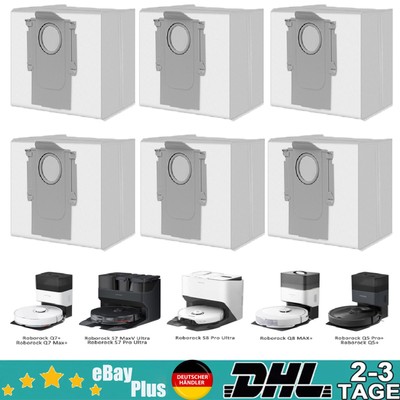 12/24x Staubbeutel für Roborock Q7 Max/Max+/Max Plus , S7 MaxV Ultra/Pro Ultra