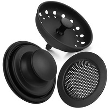 Kitchen Sink Drain Strainer 3 Pack Stainless Steel Sink Stopper, Anti-Cloggin...