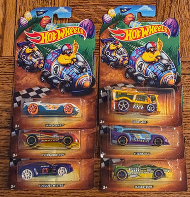 Hot Wheels 2017 Easter 6 Car Complete Set. New in Original Packaging
