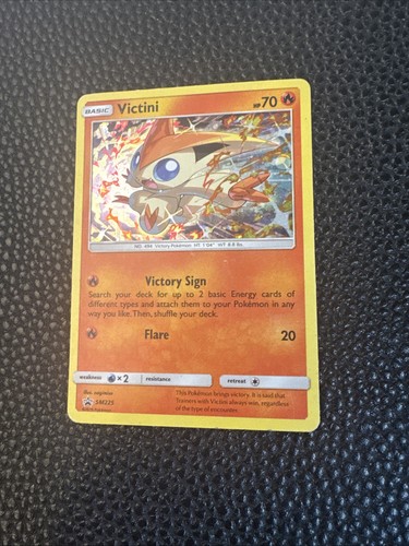 Pokemon TCG Victini (Cosmos Holo) SM225 Sun & Moon Black Star Promo MP AA57