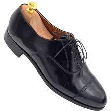 NEW Old Stock Bostonian USA Classics Black Leather Dress Shoes Mens 9M Oxfords