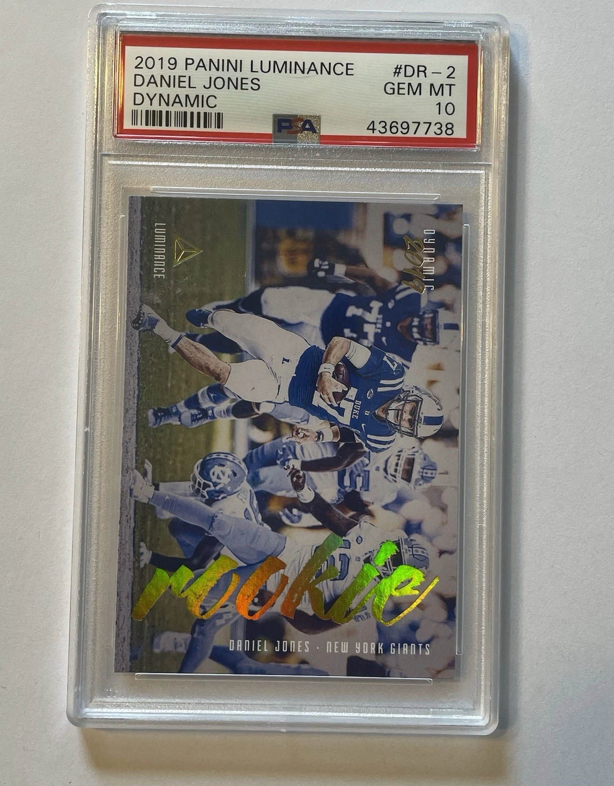 Daniel Jones Panini Luminance Dynamic Rookies #DR2 Base