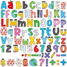 260 PCS Colorful Bulletin Board Letters for Classroom Letters Combo Pack Set