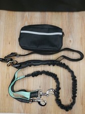 Multi-Functional Dog Leash Sports Running Waist Pack - Black / Teal NEW
