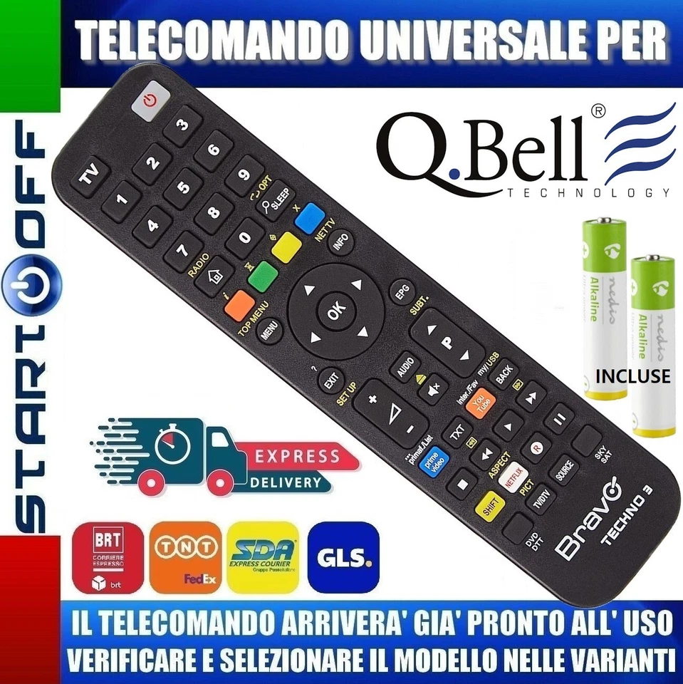 TELECOMANDO QBELL UNIVERSALE CLICCA SUL TUO MODELLO LO RICEVERAI GIA PRONTO - Immagine 3 di 4