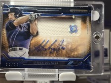 2015 Topps Strata Steven Souza Jr. RPA Rookie RC Patch Auto SP /99 #CAAR-SS Rays