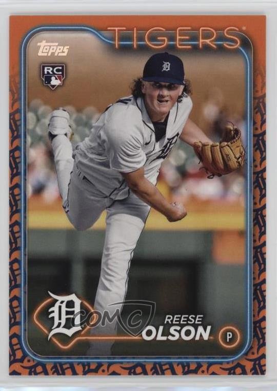 2024 Topps Series 1 Team Color Border Reese Olson #308 Rookie RC