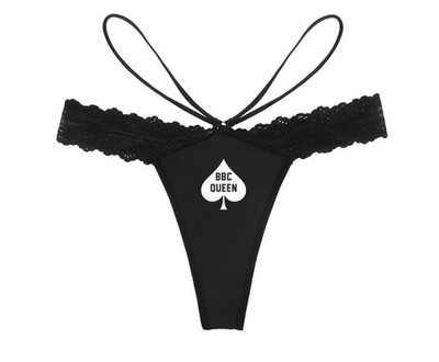 Y2K Fashion QOS Queen of Spades BBC Only G-String Sexy Women Hot Wife Panties | eBay