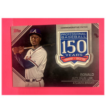 Topps 2019 150 Years Commemorative Patch Insert Ronald Acuña Jr. Atlanta Braves