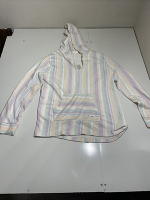 Roxy Girls Size XL Rainbow Hoodie Pullover Sweatshirt Casual