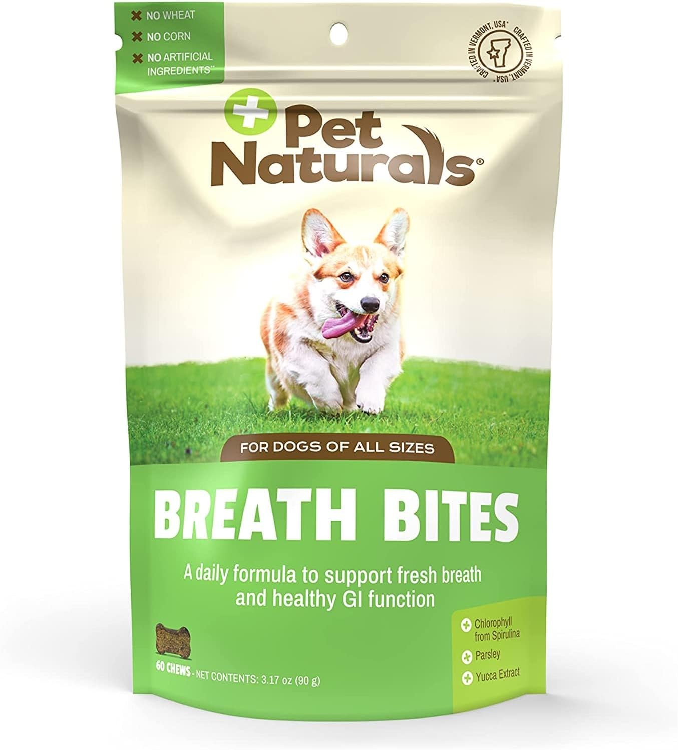 Pet Naturals Breath Bites for Dogs &ndash; Freshens 60 Count (Pa