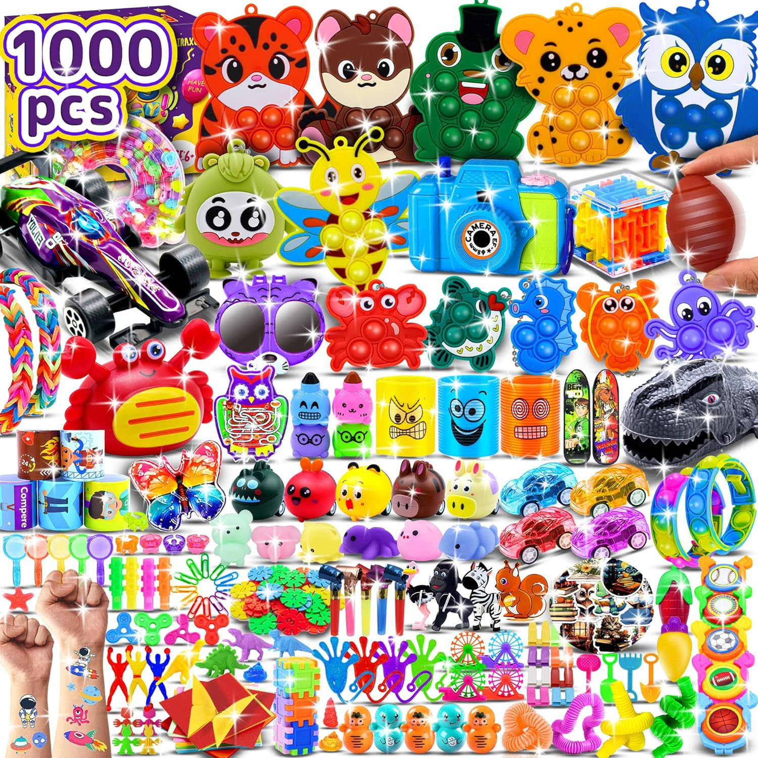 1000 PCS Party Favors for Kids, Bulk Fidget Toys,Goodie Bags