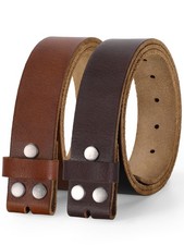 SANSTHS 2 Pack Western Belt Strap for Men Women Cowboy Cowgirl Leather Belt