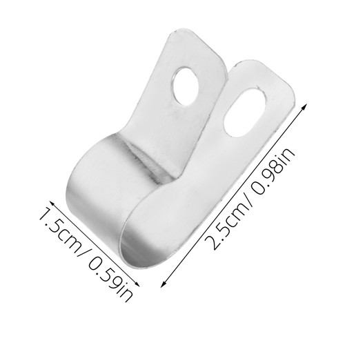 20 Pcs R-förmiger Drahtclip Kabelhalter -Clips Drahtbefestigungsclips - 第 7/12 張圖片