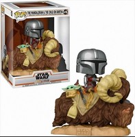 Gw38B3 Pop - Star Wars - Mandalorian & Child On Bantha Neu & Ovp