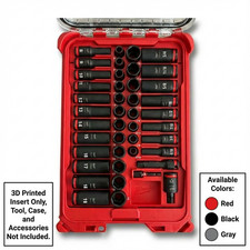 38 Socket Organizer For Milwaukee Packout Low Profile 48-22-8436- Insert Only