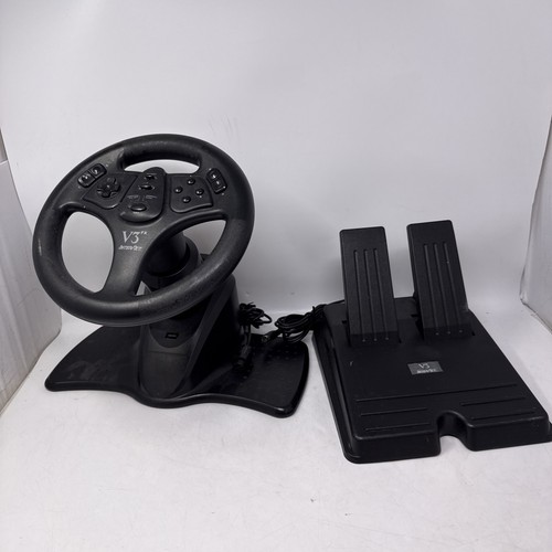 InterAct V3 FX Racing Wheel and Pedals SV-380A For Nintendo 64 N64