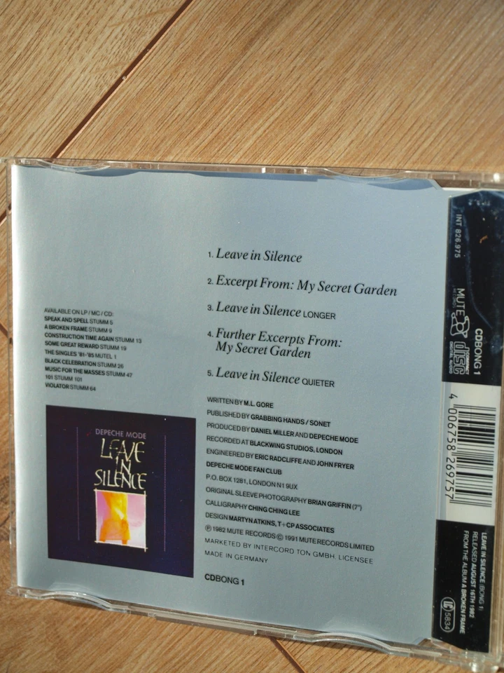 Depeche Mode Leave In Silence - Bild 2 von 4