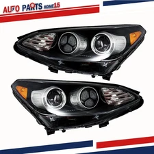 LH+RH Side Headlight For Kia Sportage 2017-2019 Halogen w/LED DRL Factory 2WD