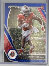 2021 Panini Prizm Draft Picks - Trey Sermon #159 Blue Circles Prizm (RC)