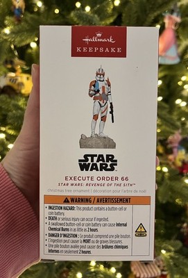 NIB, Hallmark, Star Wars Execute Order 66 Ornament (Orig. $44.99)