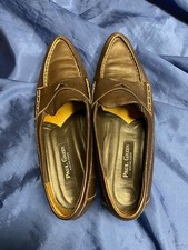 Halbschuhe Slipper Loafer Leder Damen Gr. 7/ 40 braun  Paul Green