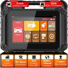 ANCEL All System Bidirectional Car OBD2 Scanner Diagnostic Scan Tool ECU Coding