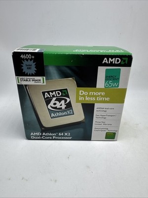 AMD Athlon 64  X2 4600+ Dual Core Processor Socket AM2 New In Box 65W