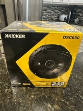 Kicker 43DSC6504 DSC650 6.5" 240 Watt 2-Way Car Stereo Speakers 2 4-Ohm NEW