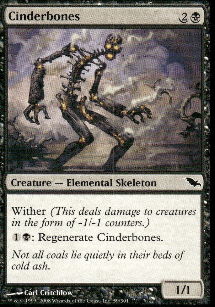 Cinderbones Shadowmoor MTG Magic the Gathering card