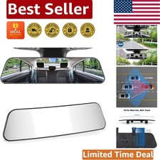 Clear 12-inch Panoramic Mirror Reduces Blind Spots For Enhanced Safety