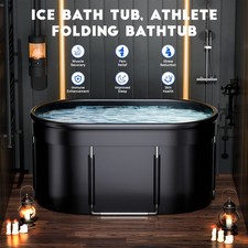 47" Eisbad + Faltbare Badewanne Erwachsene | Eistonne Eiswanne Ice Bath Tub
