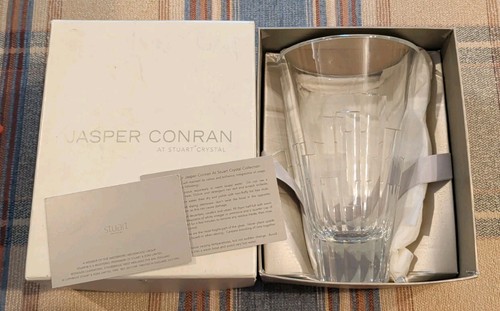 Unused Waterford Crystal Jasper Conrad Stuart Crystal 8" Inch Ice Bucket/Vase 
