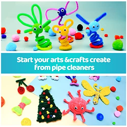 200pcs 20colors, Pipe Cleaners, Chenille Stems, Pipe Small Pack Multi-Color