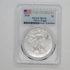 2020 SILVER AMERICAN EAGLE COIN MS70 PCGS PHILADELPHIA MINT FIRST STRIKE