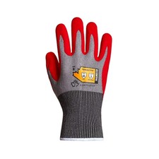 TENACTIV S18WTFN-11 Work Gloves,Nitrile,2XL,Red/Gray,PR 793WG9