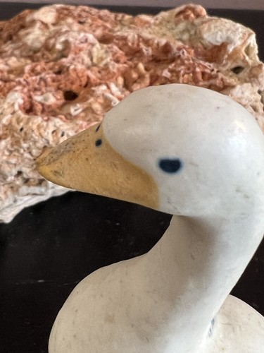 Reba Rookwood Vintage Pottery White Duck Figurine - Picture 8 of 11