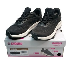 Khombu Patan Sneakers Women Size 9 Black Lightweight Memory Foam 1967248