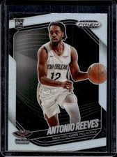 2024-25 Panini Prizm Black Antonio Reeves RC Silver Prizm Rookie #214 Pelicans