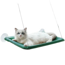 Window Seat Pet Hammock Bed Hanging Shelf Bearing 17.5KG Cat Hanging Beds with C