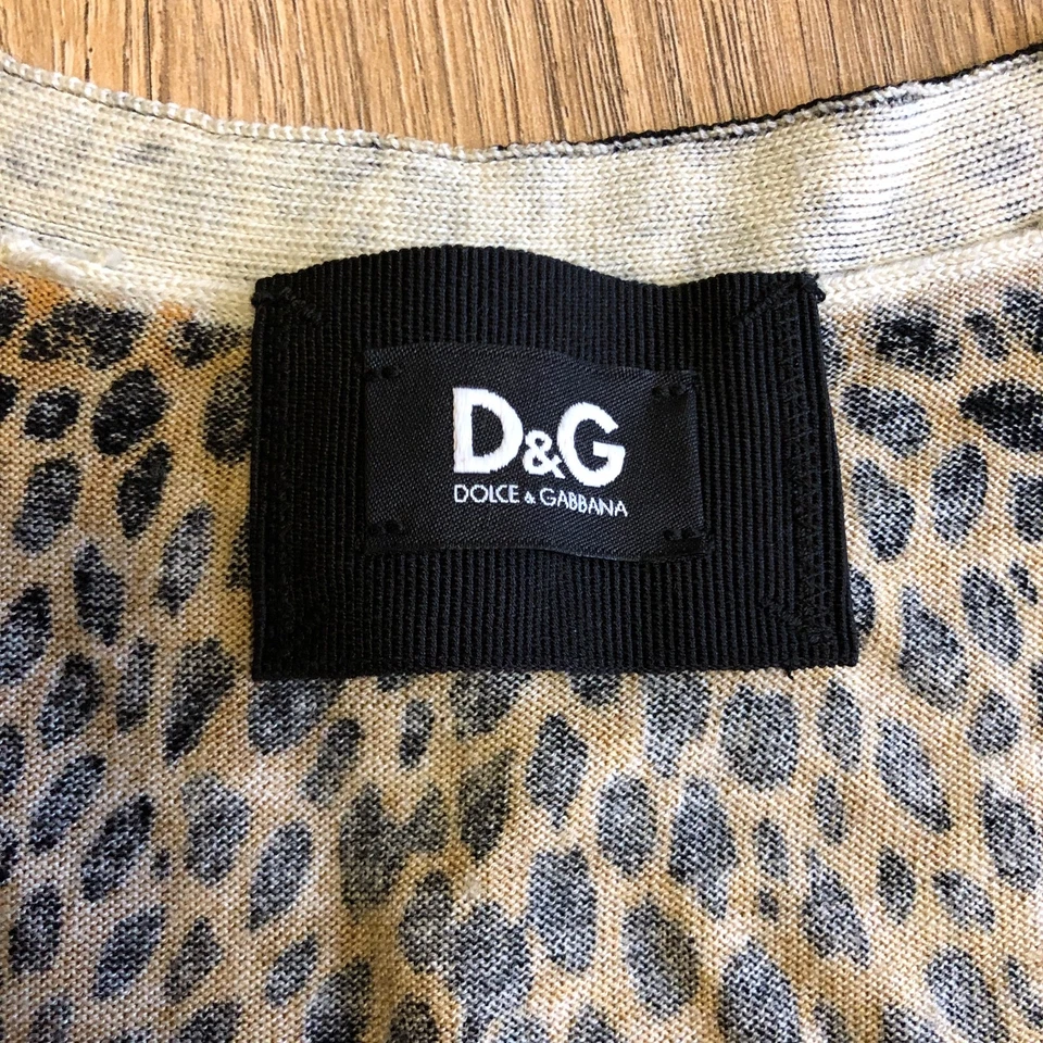 Кардиган леопард SS1996 Dolce & Gabbana - Изображение 3 из 4
