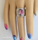 R99. sarda bali sterling silver ring Mystic topez.925 12.0G Sz8