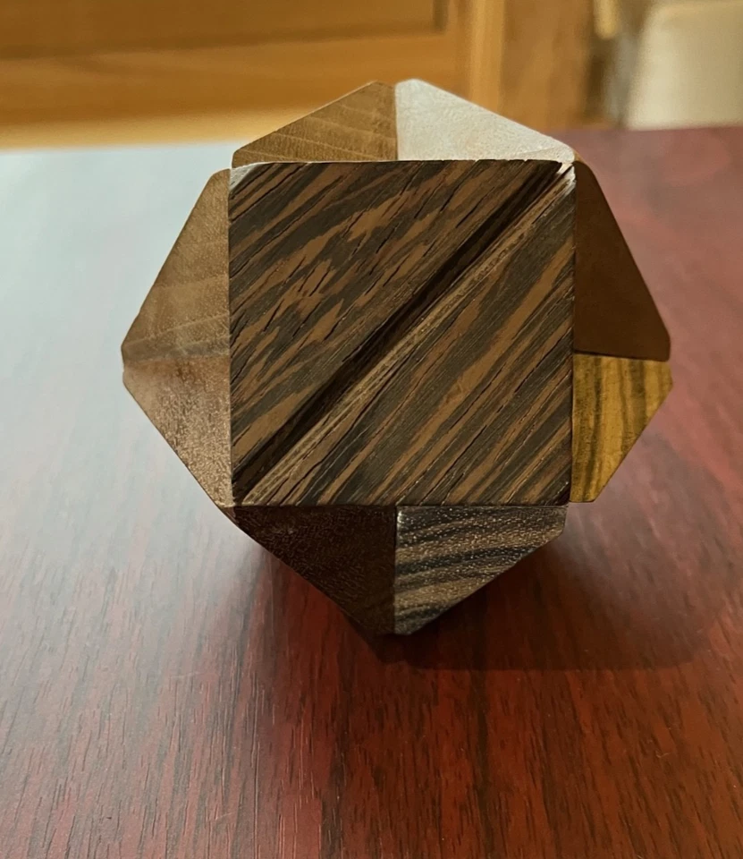 6-Piece 7 Wood Burr Puzzle - Image 2 of 4