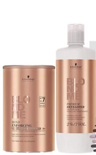 Schwarzkopf DUO Blond Me Premium Lift 9 Bleach and 6% Developer 33.8 oz SET
