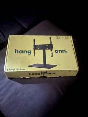 Hang onn Swivel TV Base Stand for 32'' to 65'' TV up to 35° Rotation Max 77 lbs