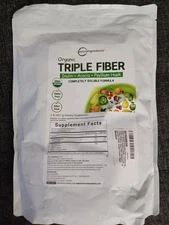 Micro Ingredients Organic Triple Fiber Inulin + Acacia + Psyllium Husk 2lb 12/26