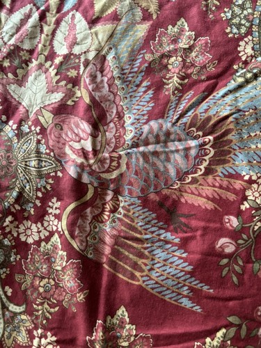 Pottery Barn Clara Floral Peacock Birds King Duvet Cover - Picture 4 of 9